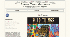 Desktop Screenshot of coppertroutgallery.com