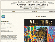 Tablet Screenshot of coppertroutgallery.com